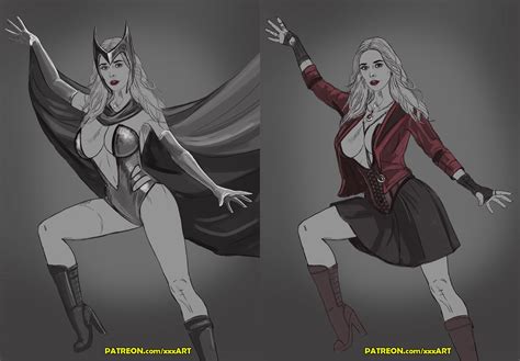 Scarlet Witch Sketch By Rzhevskii Hentai Foundry