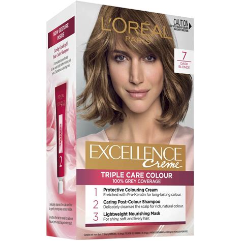 L Oréal Paris Excellence Crème Permanent Hair Colour 7 Dark Blonde BIG W