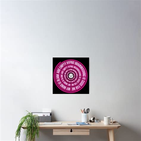 Hypno Spiral Brainwashing Pink Sissy Slave Mind Melting Hentai Poster For Sale By