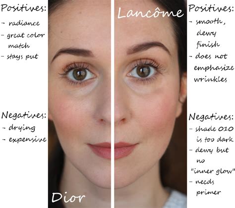 Lanc Me Teint Miracle Review And Comparison With Diorskin Nude The Styling Dutchman