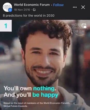 World Economic Forum: "You'll own nothing & be happy" #Agenda2030 | By ...