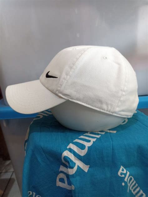 Topi Nike Heritage86 Original Putih Fesyen Pria Aksesoris Topi Di