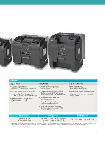 Siemens Sinamics V Single Phase Hp Vfd Ac Drive At Rs