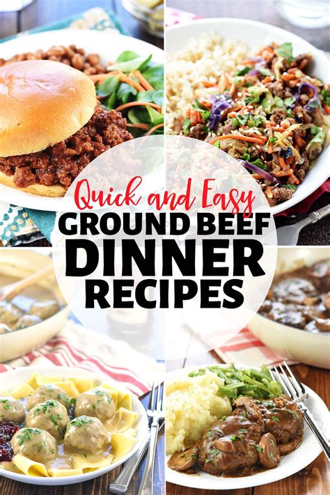 Easy Dinner Recipes With Ground Beef Ground Beef Dinner Ideas All