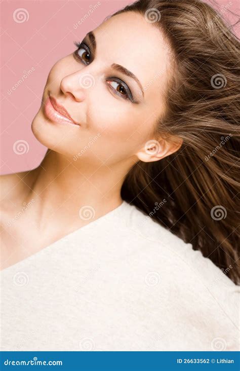 Striking Brunette Beauty Stock Photo Image Of Person
