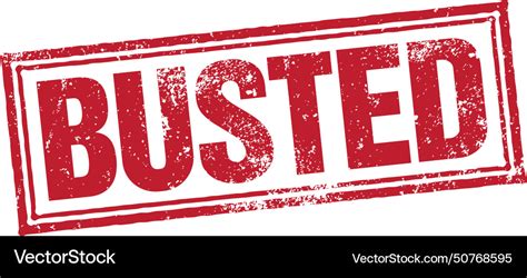 Busted Stamp Royalty Free Vector Image Vectorstock