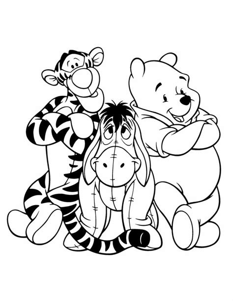 Pu der bär winnie the pooh tigger i ah ausmalbilder disney für kinder