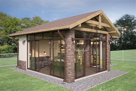 Беседка с барбекю "Костерово" - заказать в Москве, цены от производителя