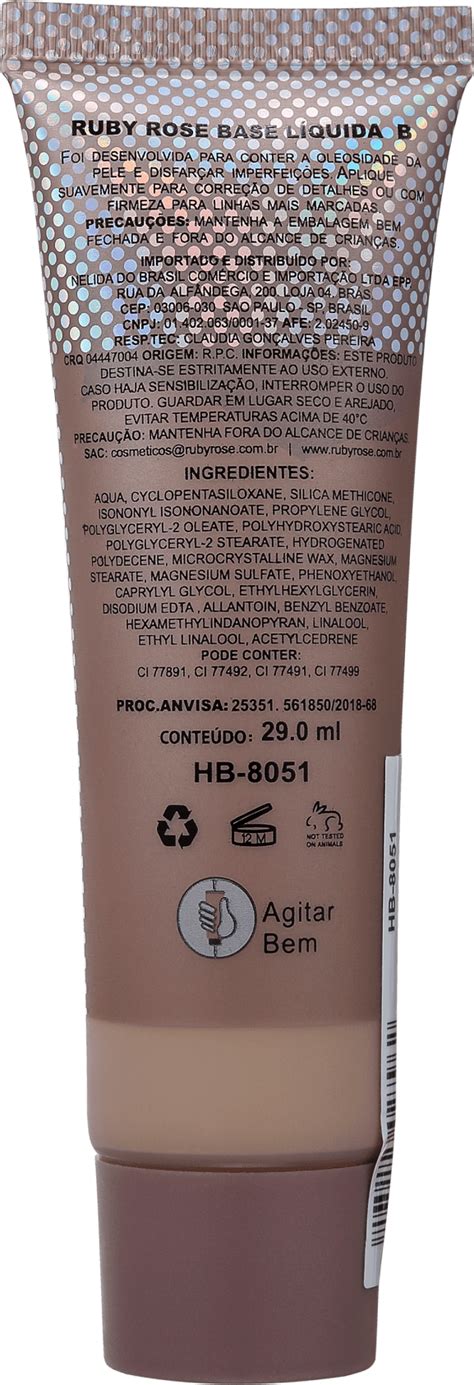 Base Ruby Rose Natural Look Nude Beleza Na Web