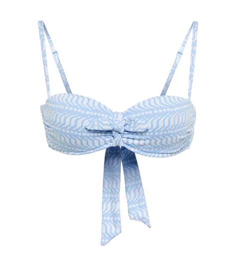 Maldives Jacquard Bikini Top In Blue Heidi Klein Mytheresa