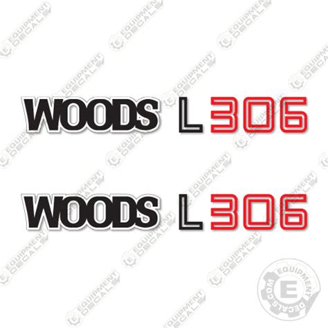 Fits Woods Rm L306 Decal Kit Mower Equipment Decals