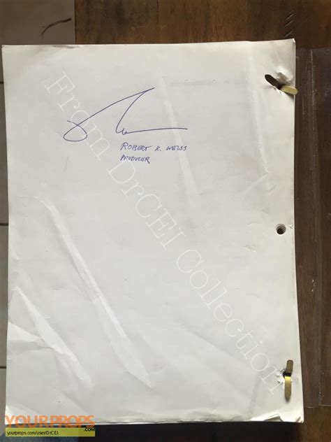 Naked Gun The Final Insult Producer S Copy Of Script Original Prod Material