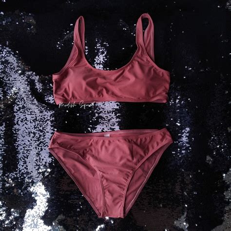 COD Lalamove Bnew SHEIN Bikini SHEIN Swimsuit Brown Swimsuit Brown Bikini Aesthetic Bikini