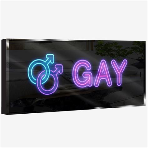 Personalized Gay Neon Sign Mm X Mm Plaques Signs