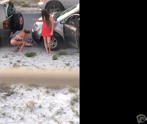 Girl In Bikini Peeing In The Street ThisVid