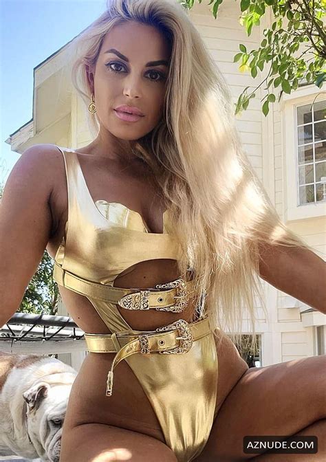 Marcela Iglesias Sexy Seen In A Golden Bikini During Beach Workout AZNude