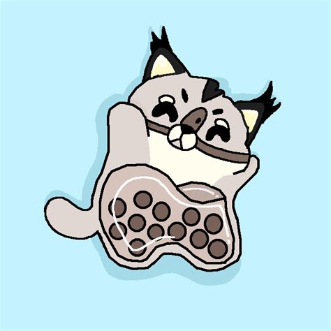 pixilart floppa cat  grass girl