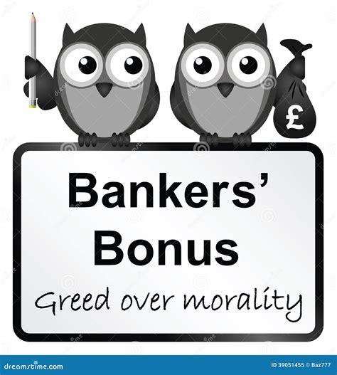 bankers bonuses stock illustration image