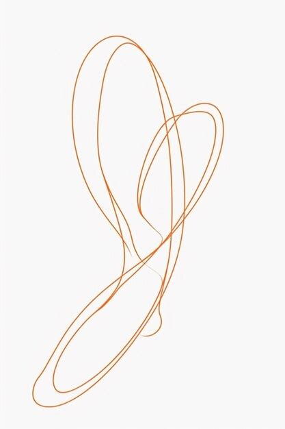 Premium Photo A Close Up Of A Drawing Of A Curved Object On A White