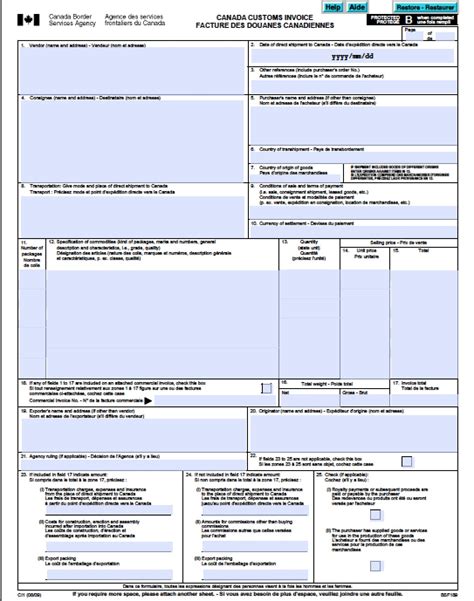 Fillable Customs Declaration Form Usa Printable Forms Free Online