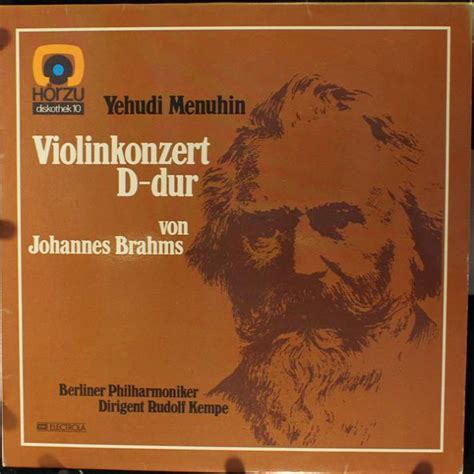 violinkonzert  dur von johannes brahms berliner philharmoniker lp