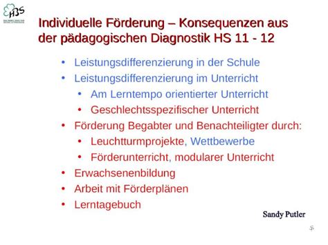 Ppt Individuelle F Rderung Konsequenzen Aus Der P Dagogischen