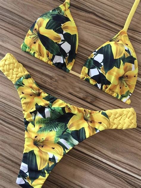 Sexy Floral Print Bikini Fashion Summer Bathers Bathing Suit