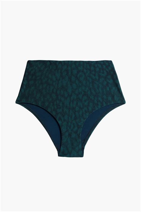 Zimmermann Separates Sculpt Leopard Print High Rise Bikini Briefs