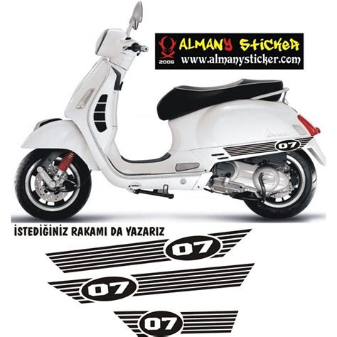 Vespa Sticker Yeni Model Sticker 1