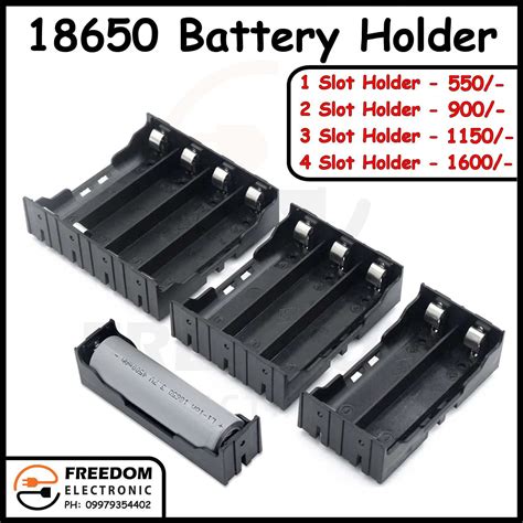 18650 Battery Holder 3 Slot Freedom Electronic