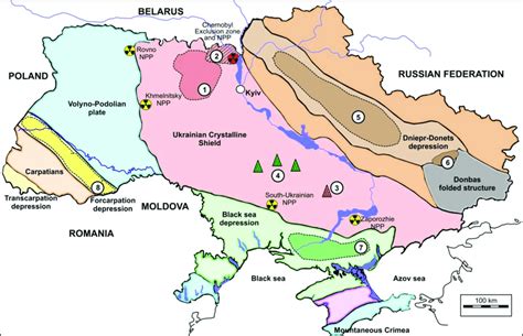 Figure РР1. Structures, formations and objects in Ukraine, which were ...