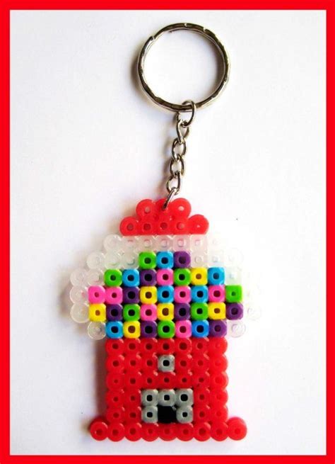 Gumball Machine Keychain Perler Beads Designs Hamma Beads Ideas Diy