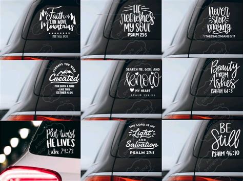 Bible Verse Car Decals Etsy