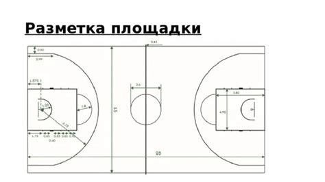 Схема разметки площадки