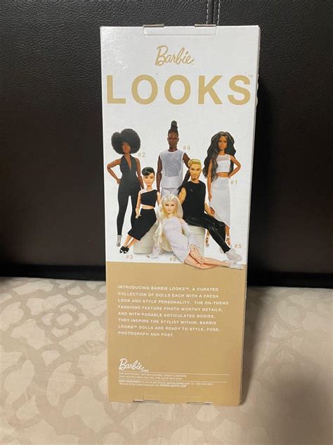 Barbie Signature Looks Doll Tall Blonde Fully Posable Fashion Doll Wearing White Dress