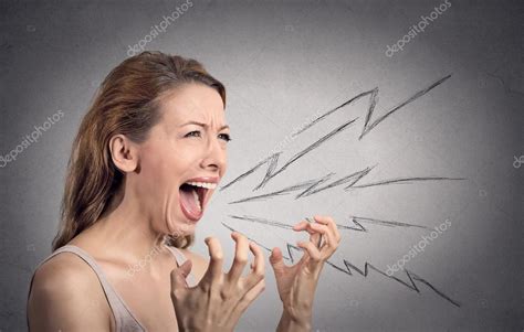 Angry woman screaming — Stock Photo © SIphotography #54078181