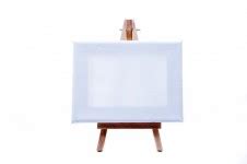small easel   blank canvas  stock photo public domain pictures