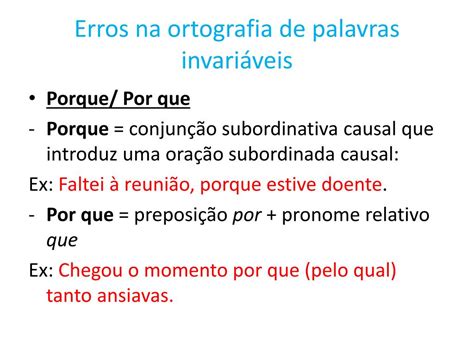 O Que É Erro De Ortografia - PPT - Causas dos principais erros de ortografia PowerPoint Presentation ...