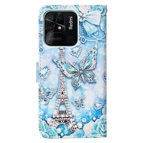 Housse Xiaomi Redmi 10C Tour Eiffel Diamants à Lanière Ma Coque