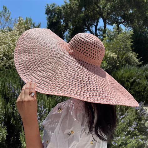 Oversized Drawstring Sun Hat Classic Straw Hats Available Etsy