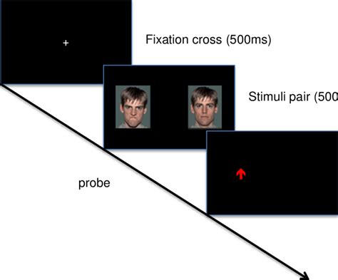 1 Depiction Of A Single Trial In The Dot Probe Task The Download