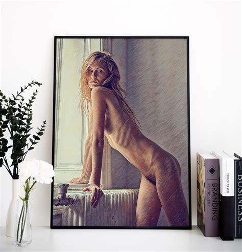 Colorful Nude Female Poster Erotic Prints Nude Women Feminist Poster Female Figure Nudity