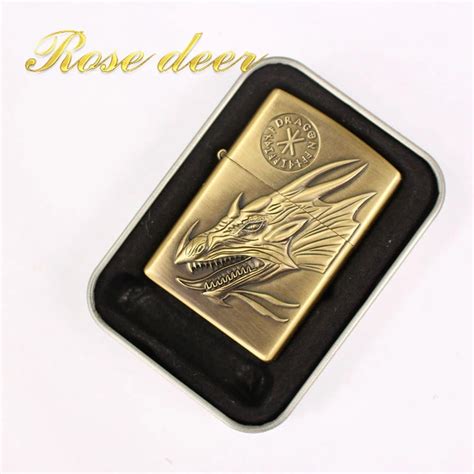 Original Brand Chief Classic Kerosene lighter Copper Metal Cigarette ...
