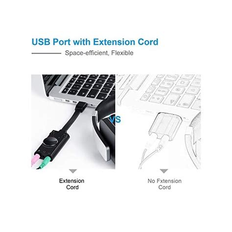 TechRise Tarjeta Sonido USB Externa Adaptador USB A Jack 3 5 Mm