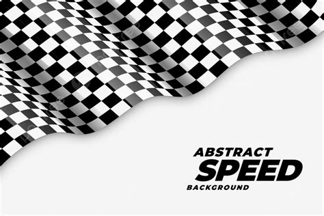 Wavy Checkered Racing Flag Speed Background Race Racing Flag