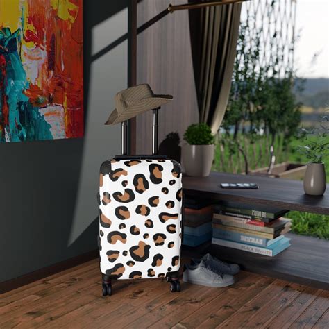 Leopard Print Suitcases Etsy