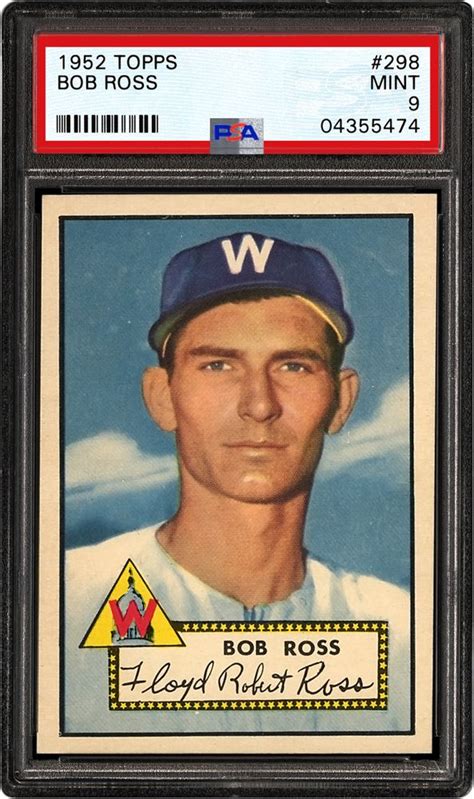 1952 Topps Bob Ross Psa Cardfacts®
