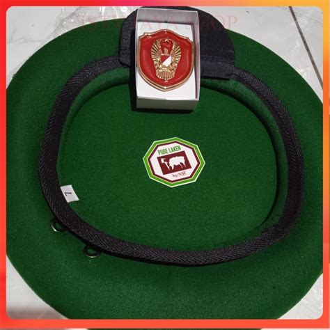 Jual Baret Hijau Tni Ad Ekapaksi Dan Emblem Shopee Indonesia