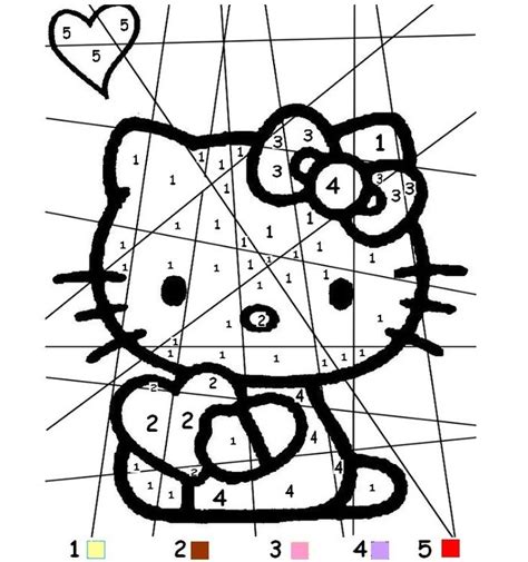 Раскраски по номерам Кот | Кот и кошка