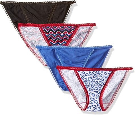 Fruit Of The Loom Women S Pack Cotton Fashion String Bikini Panties